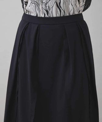 UVカット／遮熱性】タックアクセントフレアスカート ／日本製