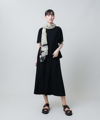 HIROKO KOSHINO スカートセットアップ スーツ フレアスカート UVカット／遮熱性】タックアクセントフレアスカート ／日本製