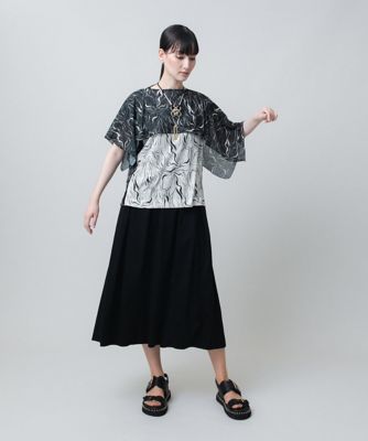 HIROKO KOSHINO スカートセットアップ スーツ フレアスカート 立体タックデザインフレアスカート／洗える | HIROKO KOSHINO