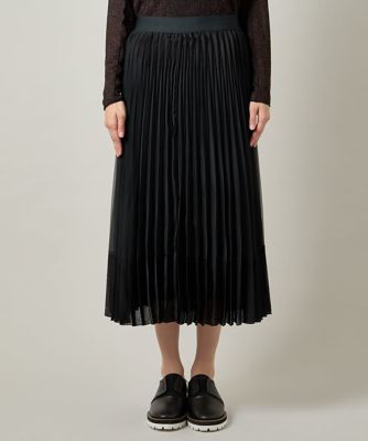 オーガンジープリーツスカート／日本製／洗える | HIROKO KOSHINO