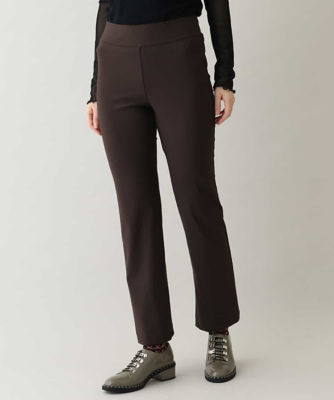 HIROKO KOSHINO (Women)/ヒロココシノ スリット入りレギンスパンツ/日本製/洗える ブラウン86 パンツ・ズボン【三越伊勢丹/公式】