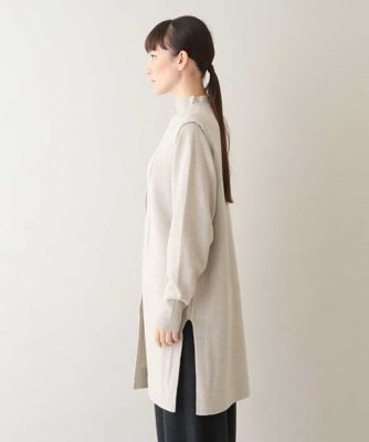日本製】サイドスリット紡毛ニットジレ | HIROKO KOSHINO (Women