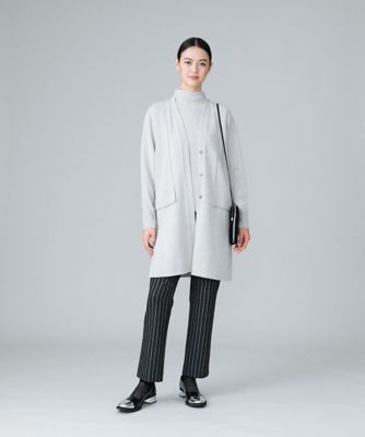 HIROKO KOSHINO / ヒロココシノ 【日本製】サイドスリット紡毛ニットジレ 日本製】サイドスリット紡毛ニットジレ | HIROKO KOSHINO (Women