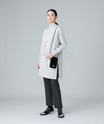 HIROKO KOSHINO / ヒロココシノ 【日本製】サイドスリット紡毛ニットジレ 日本製】サイドスリット紡毛ニットジレ | HIROKO KOSHINO (Women