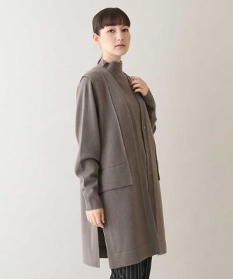 HIROKO KOSHINO / ヒロココシノ 【日本製】サイドスリット紡毛ニットジレ 日本製】サイドスリット紡毛ニットジレ | HIROKO KOSHINO (Women