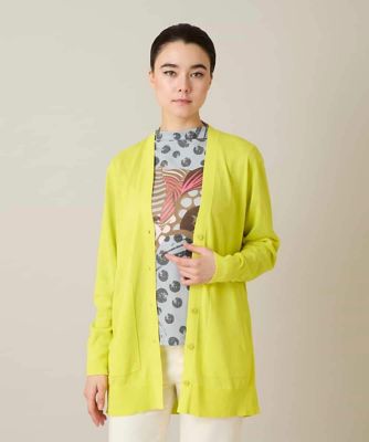 ＜HIROKO KOSHINO (Women)＞和紙ニットロングカーディガン　／洗える