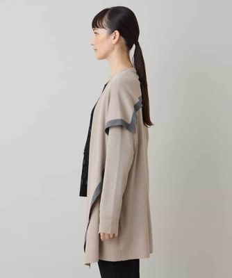 ショールカラー配色ニットカーディガン | HIROKO KOSHINO (Women