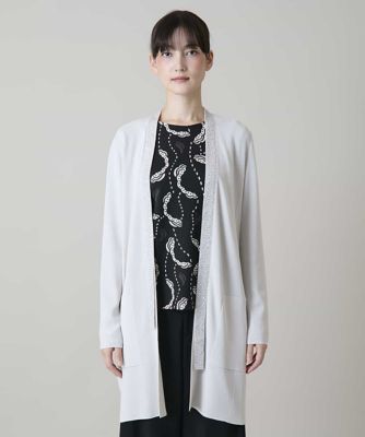 スパンコールカラーロングカーディガン ／洗える | HIROKO KOSHINO