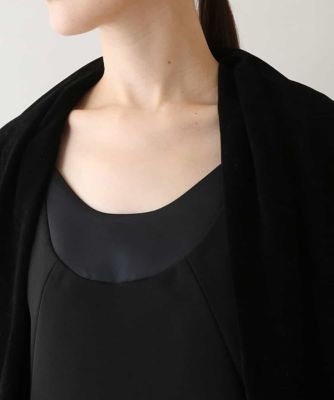 【日本製／洗える】フロッキーチュール立体ボレロ