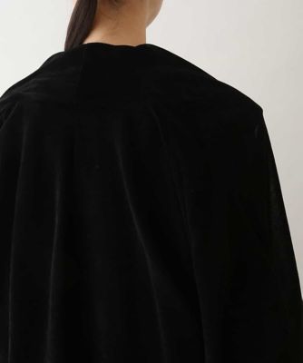 【日本製／洗える】フロッキーチュール立体ボレロ