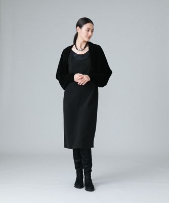 【日本製／洗える】フロッキーチュール立体ボレロ
