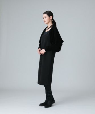 【日本製／洗える】フロッキーチュール立体ボレロ
