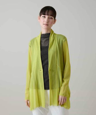 tricot COMME des GARCONS シアー　チュール　カーディガン シアーチュールロングカーディガン／日本製／洗える | HIROKO KOSHINO