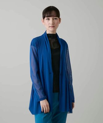 シアーチュールロングカーディガン／日本製／洗える | HIROKO KOSHINO