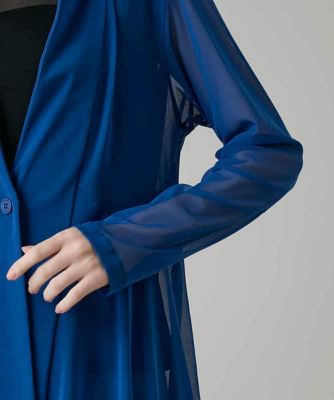 tricot COMME des GARCONS シアー　チュール　カーディガン シアーチュールロングカーディガン／日本製／洗える | HIROKO KOSHINO
