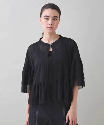＜HIROKO KOSHINO (Women)＞チュールティアードボレロ／洗える