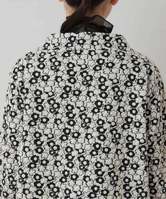 ヒロコ　コシノ　定価50,600円　花柄透かしジャガード生地仕様のジャケット‼︎ セール】 フラワージャカードIラインコート （その他アウター