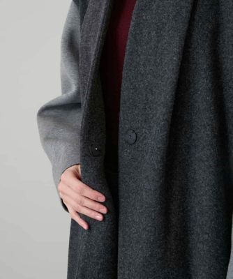 ウールジョイントコクーンシルエットコート／日本製 | HIROKO KOSHINO