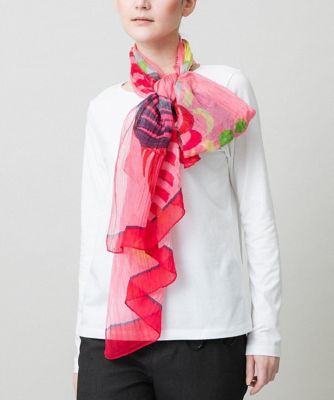 ＜HIROKO KOSHINO (Women)＞ボタニカルフラワープリントストール