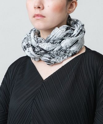 HIROKO KOSHINO (Women)/ヒロココシノ インクペインティングプリントストール　／洗える