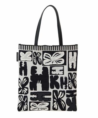 HKイニシャルニットトートバッグ／日本製 | HIROKO KOSHINO