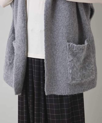 ほんわカイロ♡丹波篠山こしひかり　ちょっとスリムなアイピロー　ハルジオン ボリュームカラーニットジレ | HIROKO KOSHINO (Women