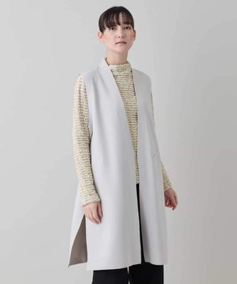 Vラインデザインジレ ／日本製／洗える | HIROKO KOSHINO (Women