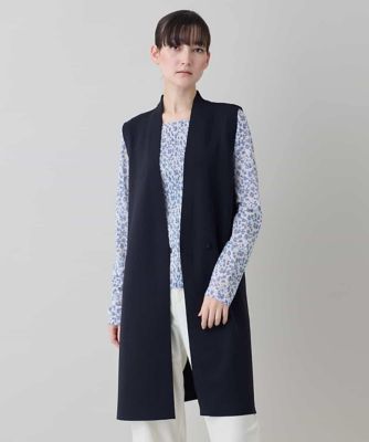 HIROKO KOSHINO ❤️新品タグ付き❤️ 立体プリーツデザインジレ Vラインデザインジレ ／日本製／洗える | HIROKO KOSHINO (Women