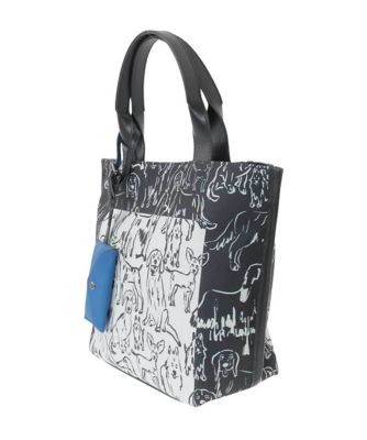 【ろこ】 モノトーンバッグ DOGプリントトートバッグ | TRUNK HIROKO KOSHINO (Women)/トランク