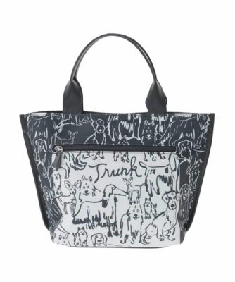 【ろこ】 モノトーンバッグ DOGプリントトートバッグ | TRUNK HIROKO KOSHINO (Women)/トランク