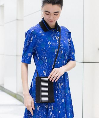 ＜TRUNK HIROKO KOSHINO (Women)＞ボーダーニットポシェット