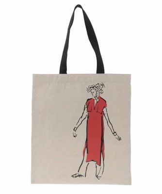 ファッションイラストリネン混トートバッグ | TRUNK HIROKO KOSHINO