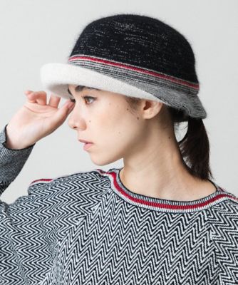 ＜TRUNK HIROKO KOSHINO (Women)＞ラメボーダーニットハット／日本製
