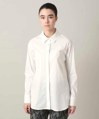 配色ステッチ比翼デザインシャツ／洗える | TRUNK HIROKO KOSHINO