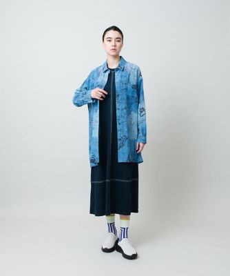 デニム風アートプリントロングシャツ／洗える | TRUNK HIROKO KOSHINO