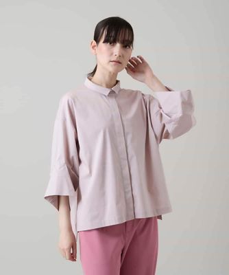 極美品✨ADORE タックスリーブブラウス ブラック 綿100% 日本製 洗える ワイドタックスリーブブラウス／洗える | TRUNK HIROKO KOSHINO (Women
