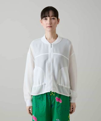 LOHEN ボトルネック レイヤードブルゾン　ホワイト 0125PMDS_001_003_2cb3b796-5f79