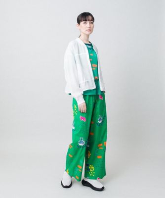TRUNK HIROKO KOSHINO アートプリントメッシュデザインブルゾン HIROKO 