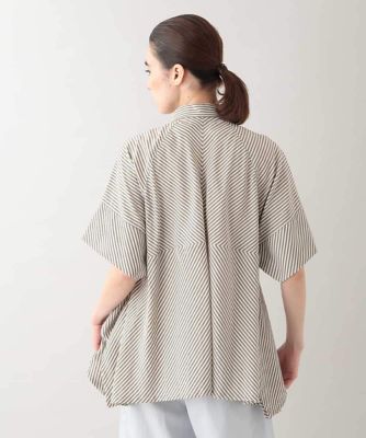HIROKO KOSHINO / ヒロココシノ ストライプAラインロングブラウス/洗える ストライプAラインブラウス ／洗える | TRUNK HIROKO KOSHINO