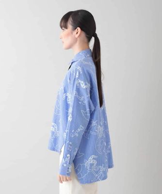 イラストプリントロングブラウス／洗える | TRUNK HIROKO KOSHINO