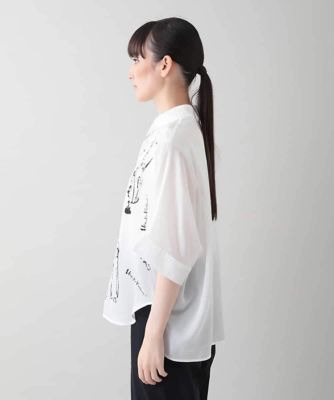 デザイン画プリントシャツ／日本製／洗える