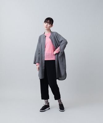 コットンリネンステッチデザインブラウス／洗える