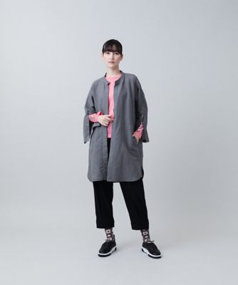 コットンリネンステッチデザインブラウス／洗える