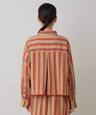 ストライプスデザインシャツブラウス ／洗える | TRUNK HIROKO