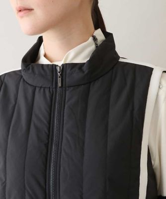 洗える】ポイントライン中綿デザインベスト | TRUNK HIROKO