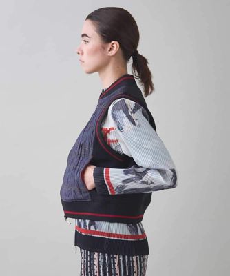 ワッシャーデニムダンボールジョイントベスト ／洗える | TRUNK