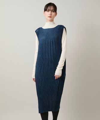 エコスエードアコーディオンプリーツワンピース | TRUNK HIROKO
