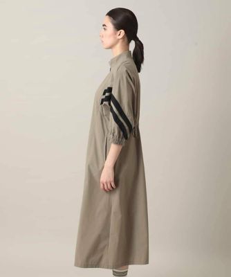 新品　ヒロココシノTRUNK ロングワンピース 配色ラインフロントジップワンピース | TRUNK HIROKO KOSHINO (Women