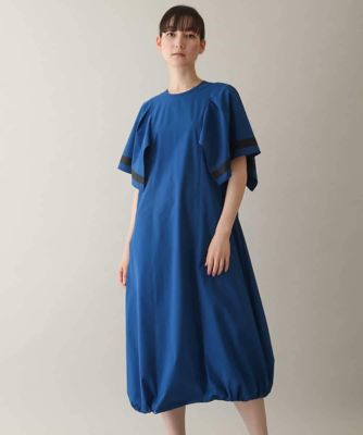 ＜TRUNK HIROKO KOSHINO (Women)＞ラッフル袖タフタワンピース　／洗える