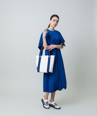 ラッフル袖タフタワンピース　／洗える
